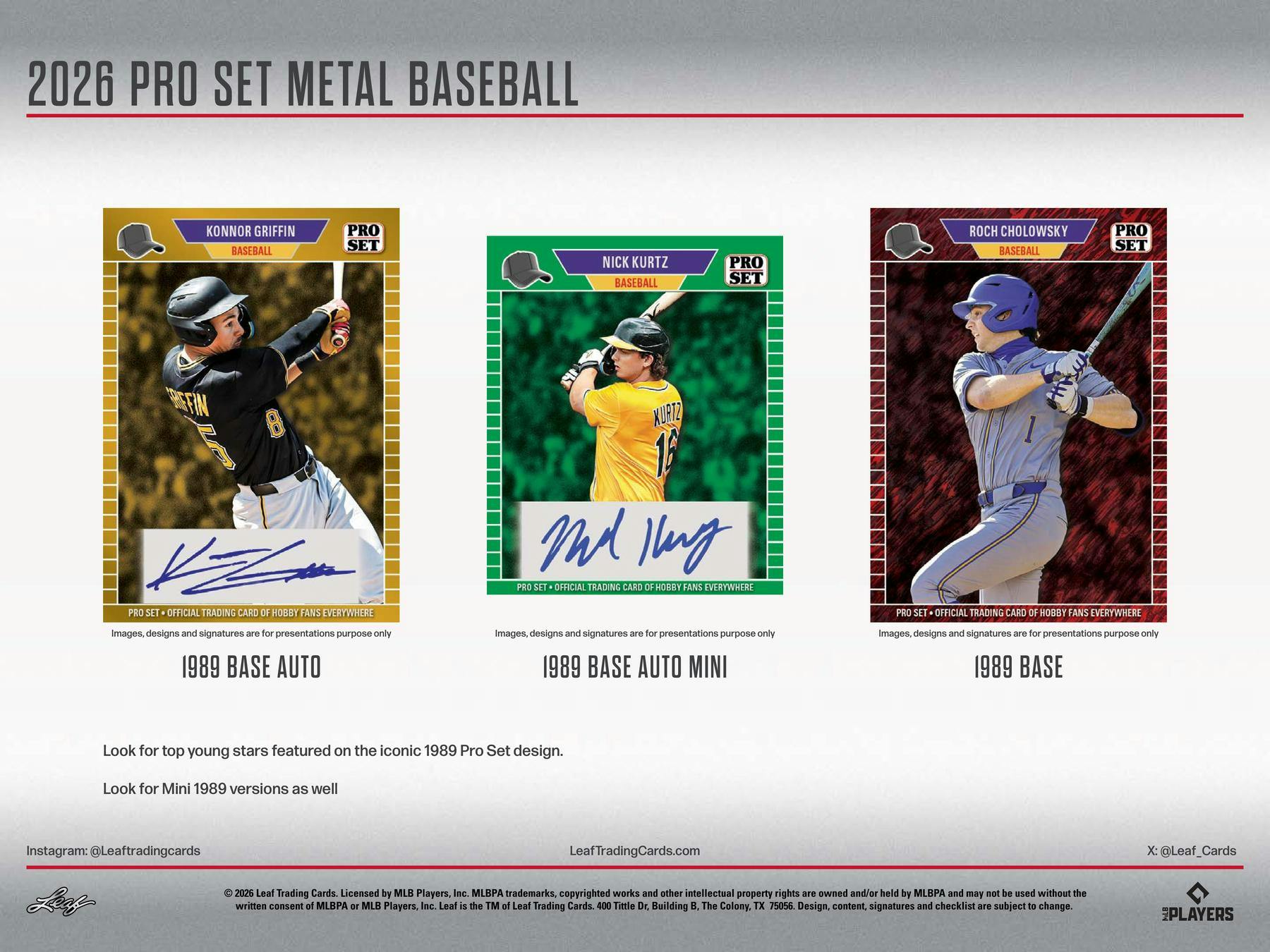 2026 Leaf Pro Set Metal Baseball Hobby Jumbo Box (8 Autos) - MLB Hobby Box
