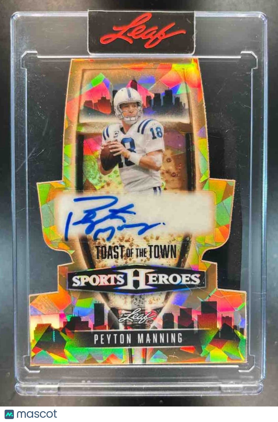 2026 Leaf Sports Heros Peyton Manning Toast Of The Town Gold 1/1 Auto - Sports Cards