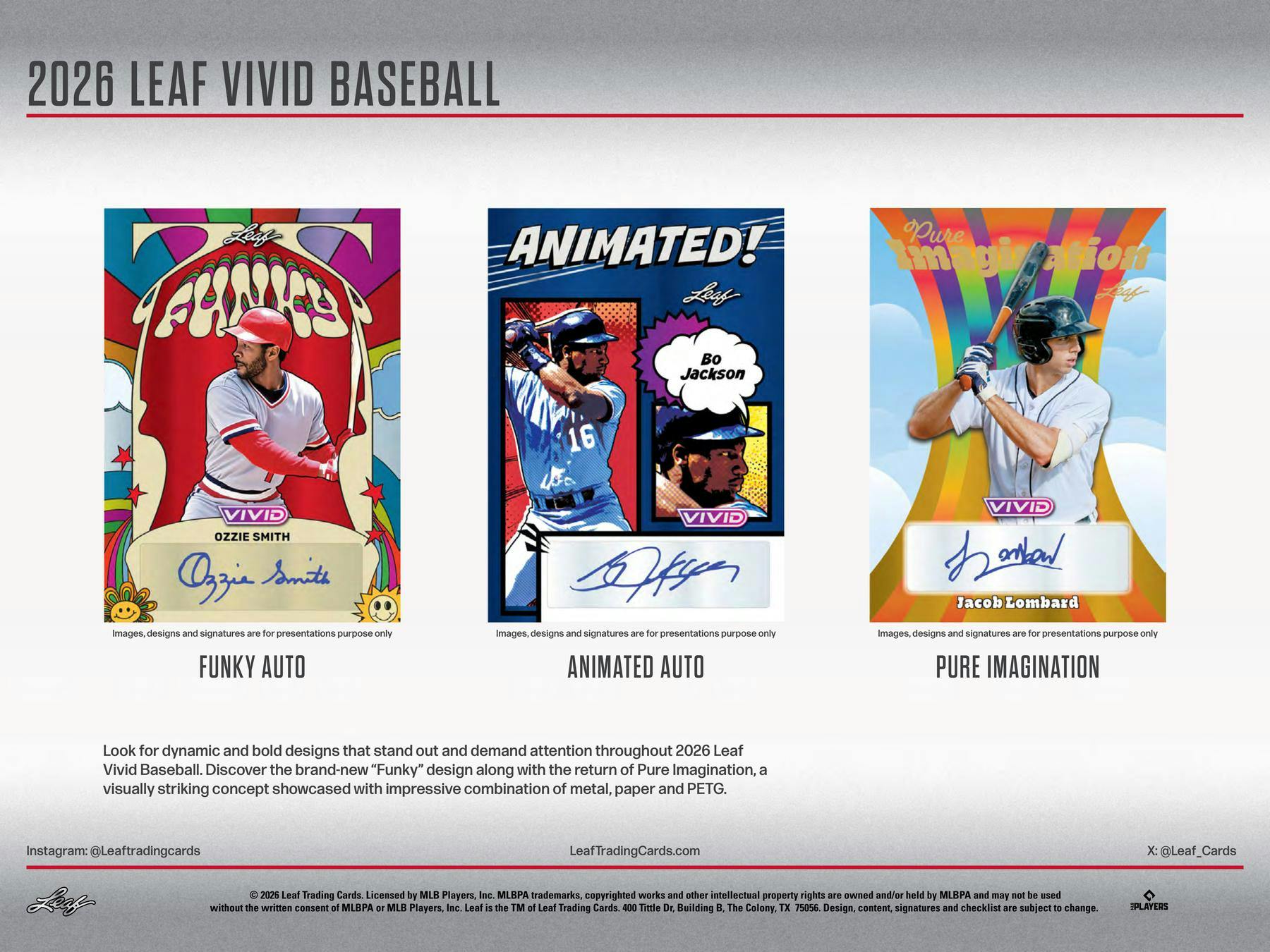 2026 Leaf Vivid Baseball Hobby Box (6 Autos) - MLB Hobby Box