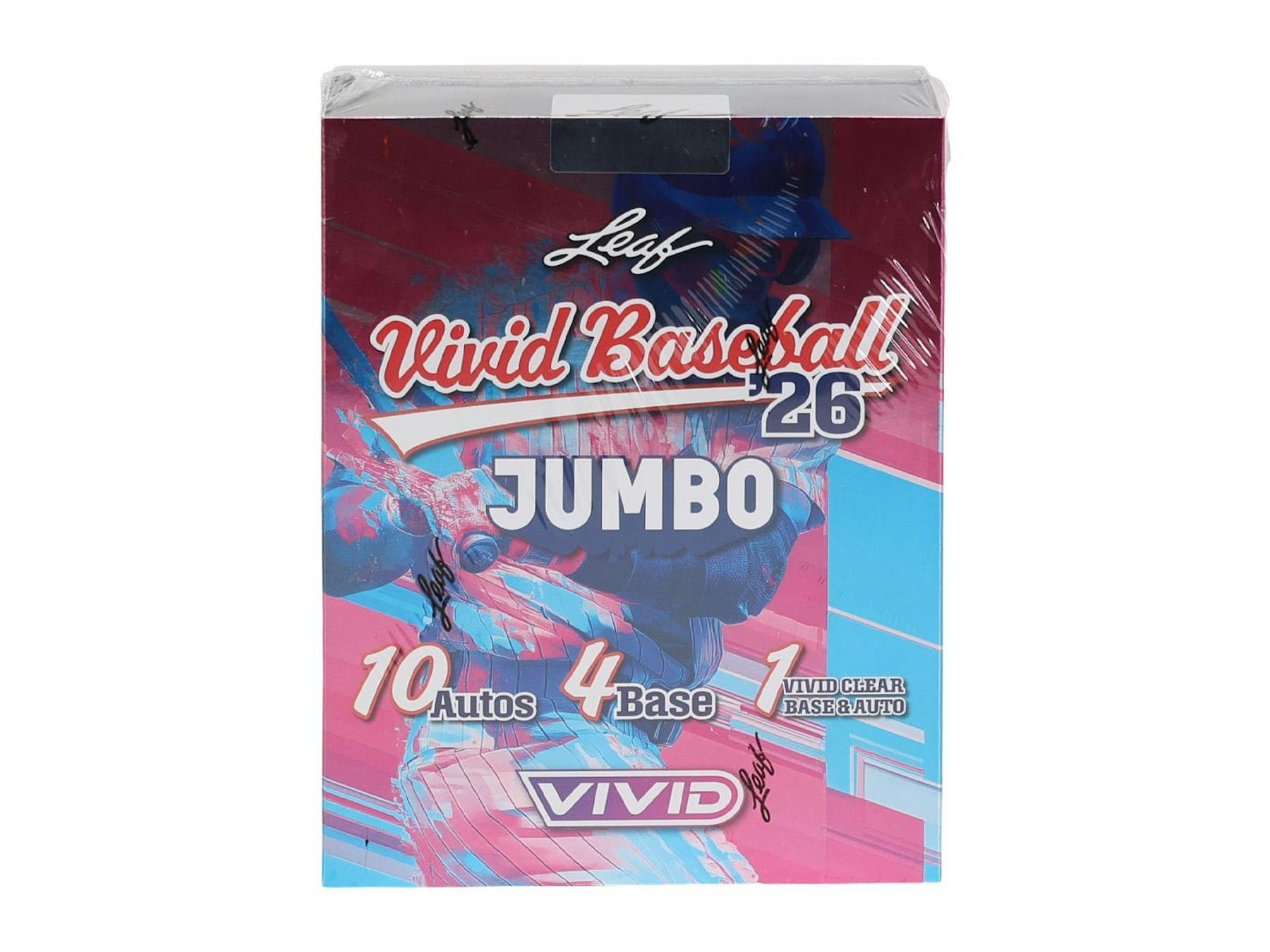 2026 Leaf Vivid Baseball Hobby Jumbo Box (10 Autos) - MLB Hobby Box