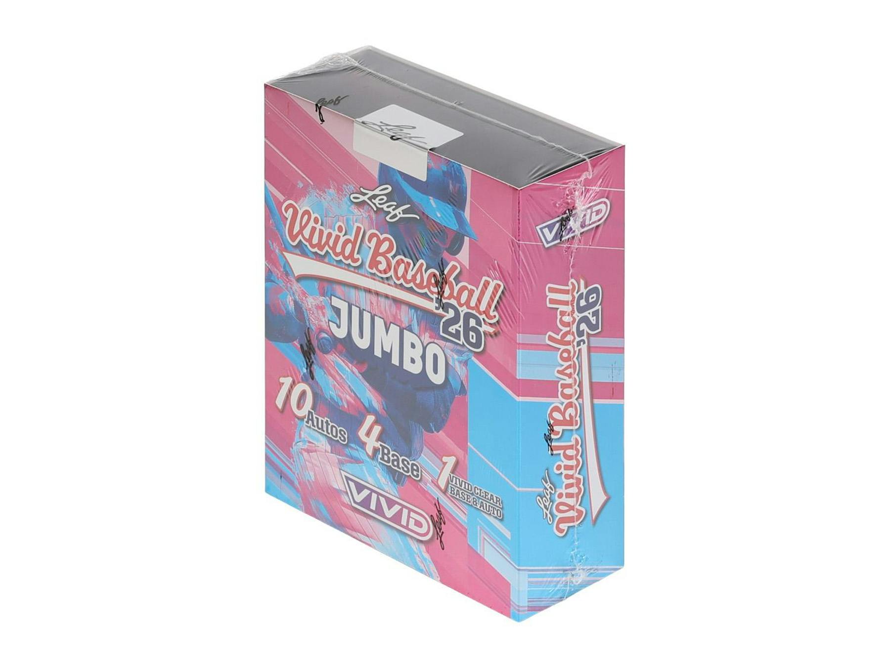 2026 Leaf Vivid Baseball Hobby Jumbo Box (10 Autos) - MLB Hobby Box