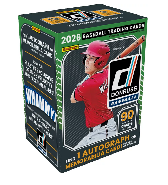 2026 Panini Donruss Baseball Blaster Box (1 Auto or Mem) - MLB hobby