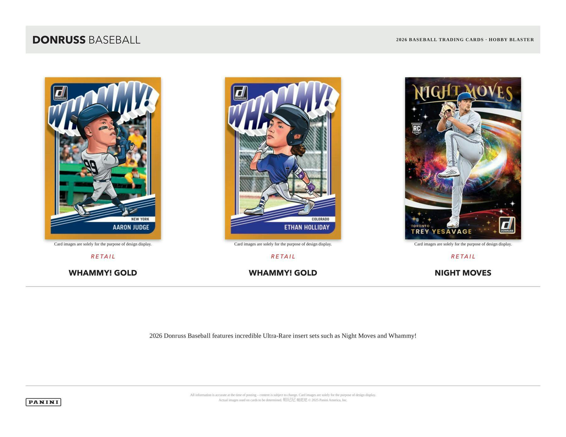2026 Panini Donruss Baseball MEGA Box (2 Auto or Mem) - MLB hobby
