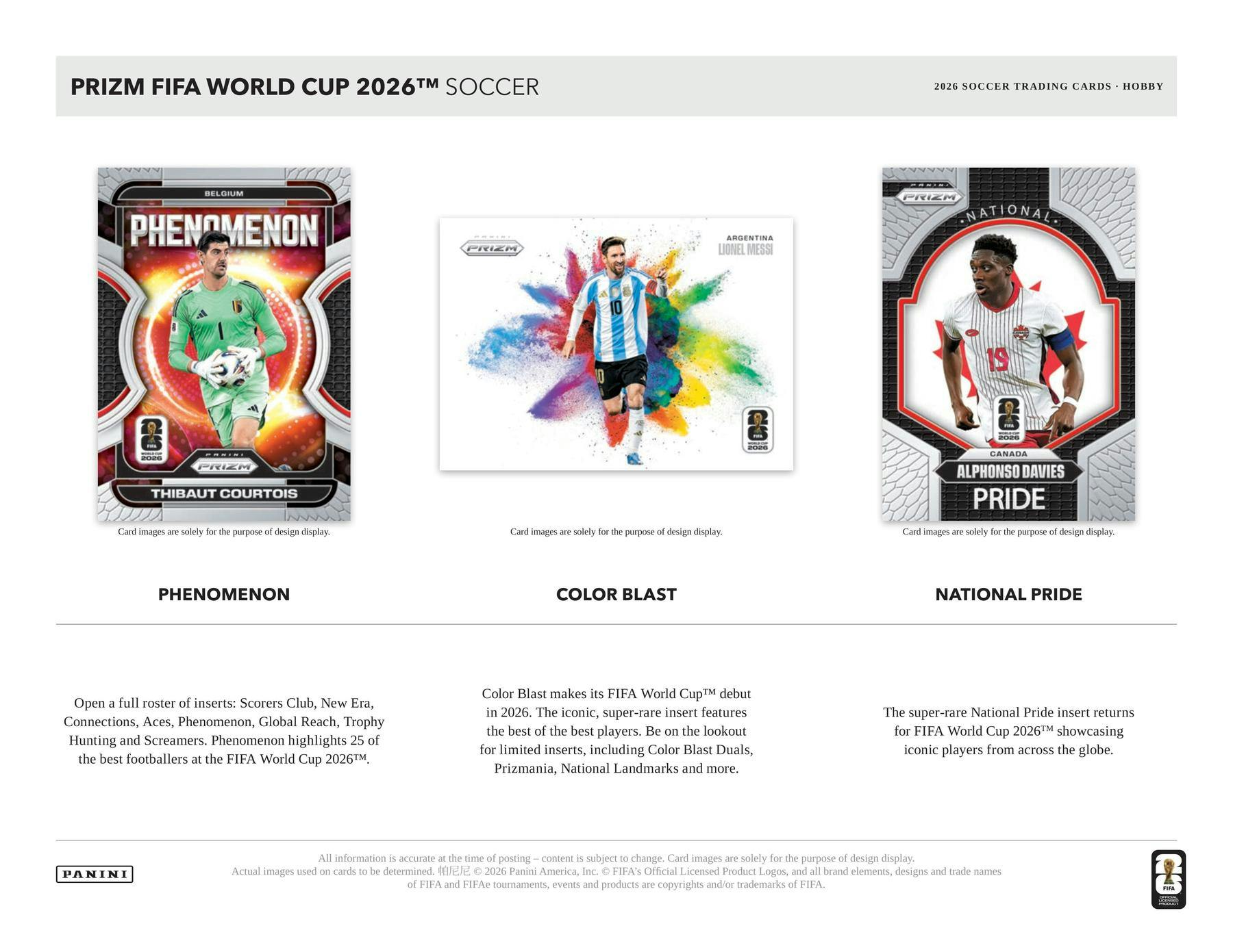 2026 Panini Prizm FIFA World Cup Soccer Hobby Box - Soccer