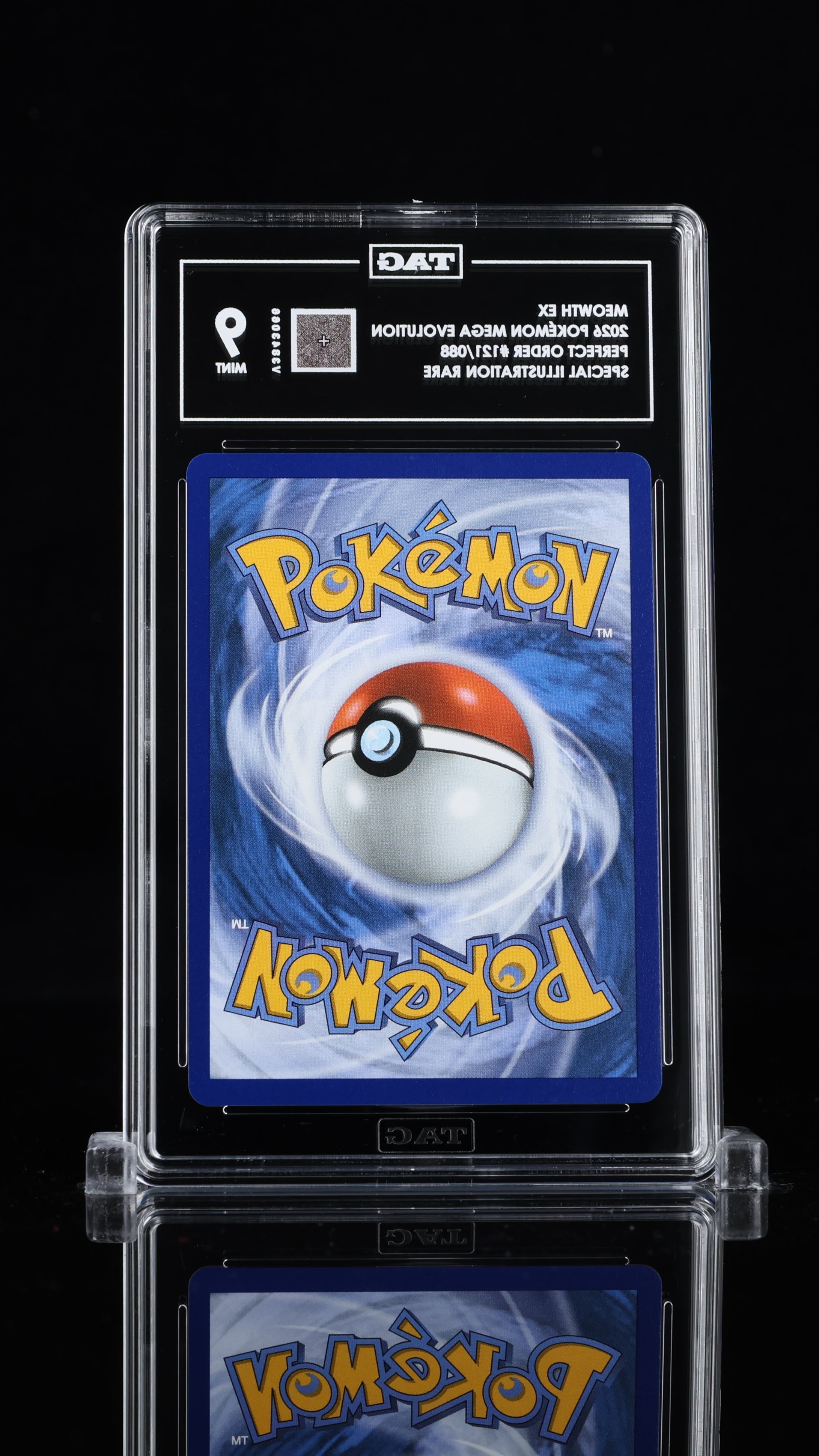 2026 Pokemon Mega Evolution Meowth ex #121/088 Perfect Order TAG 9 - Graded TCG/CCG