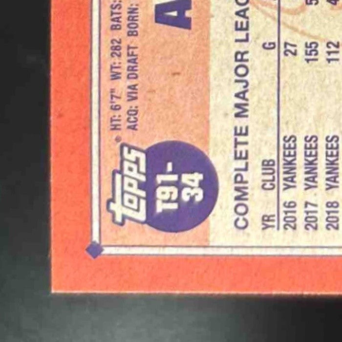 2026 Topps Aaron Judge 1991 #T91-34 New York Yankees - Sports Cards