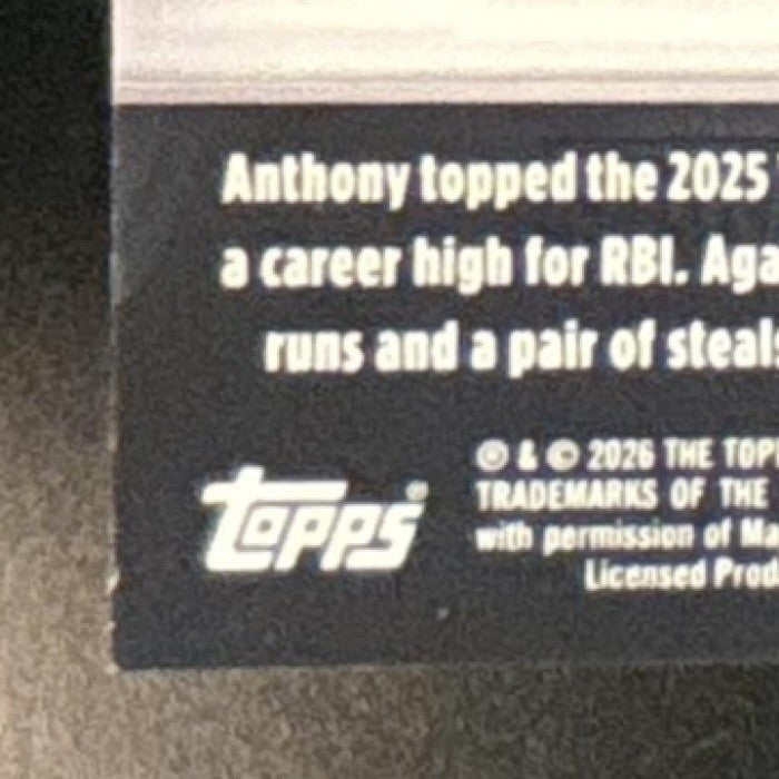 2026 Topps Chrome Black Anthony Volpe Orange Refractor /25 #103 New York Yankees - Sports Cards