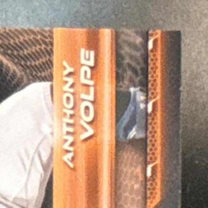 2026 Topps Chrome Black Anthony Volpe Orange Refractor /25 #103 New York Yankees - Sports Cards