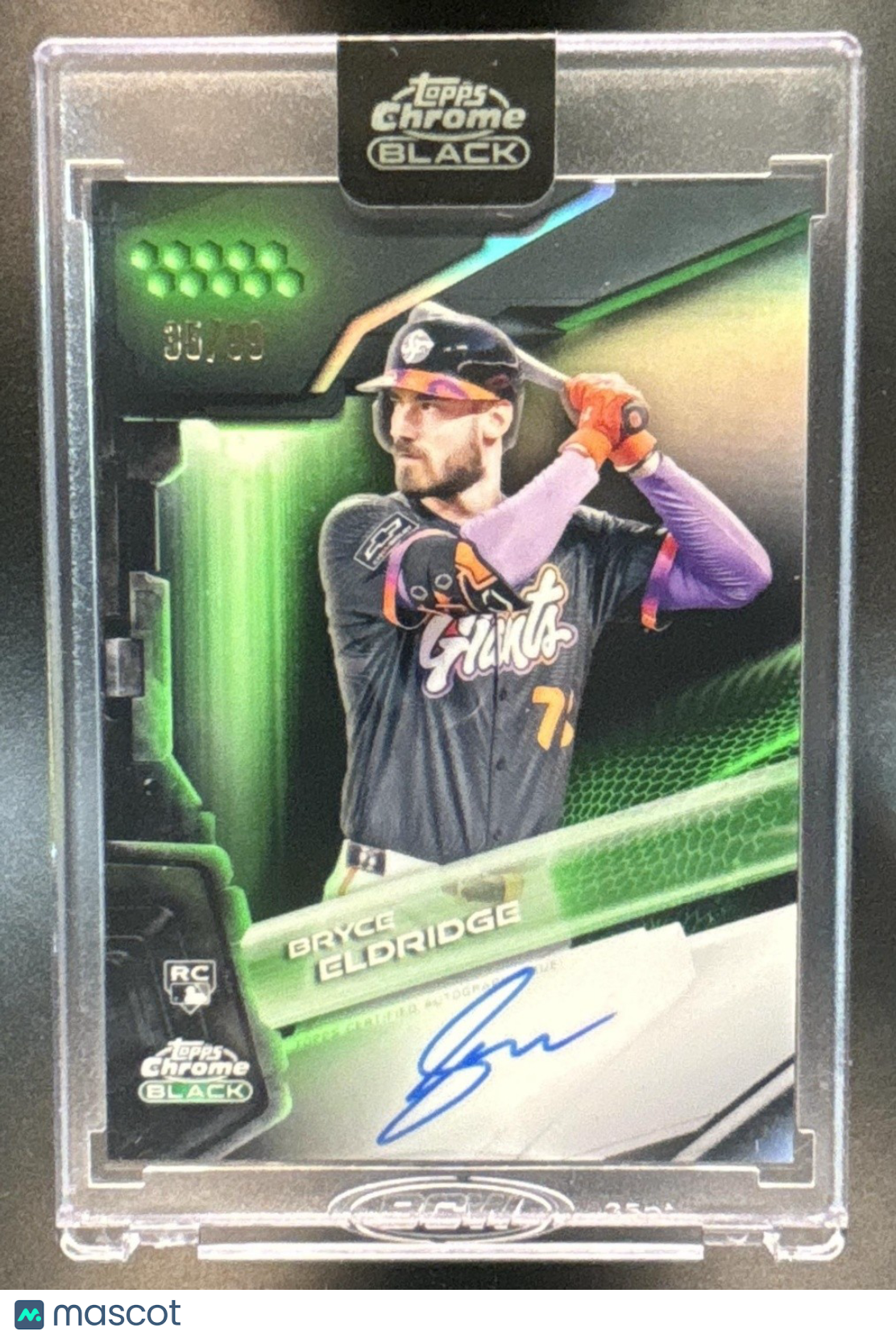 2026 Topps Chrome Black Bryce Eldridge Auto Green /99 San Francisco Giants - Sports Cards