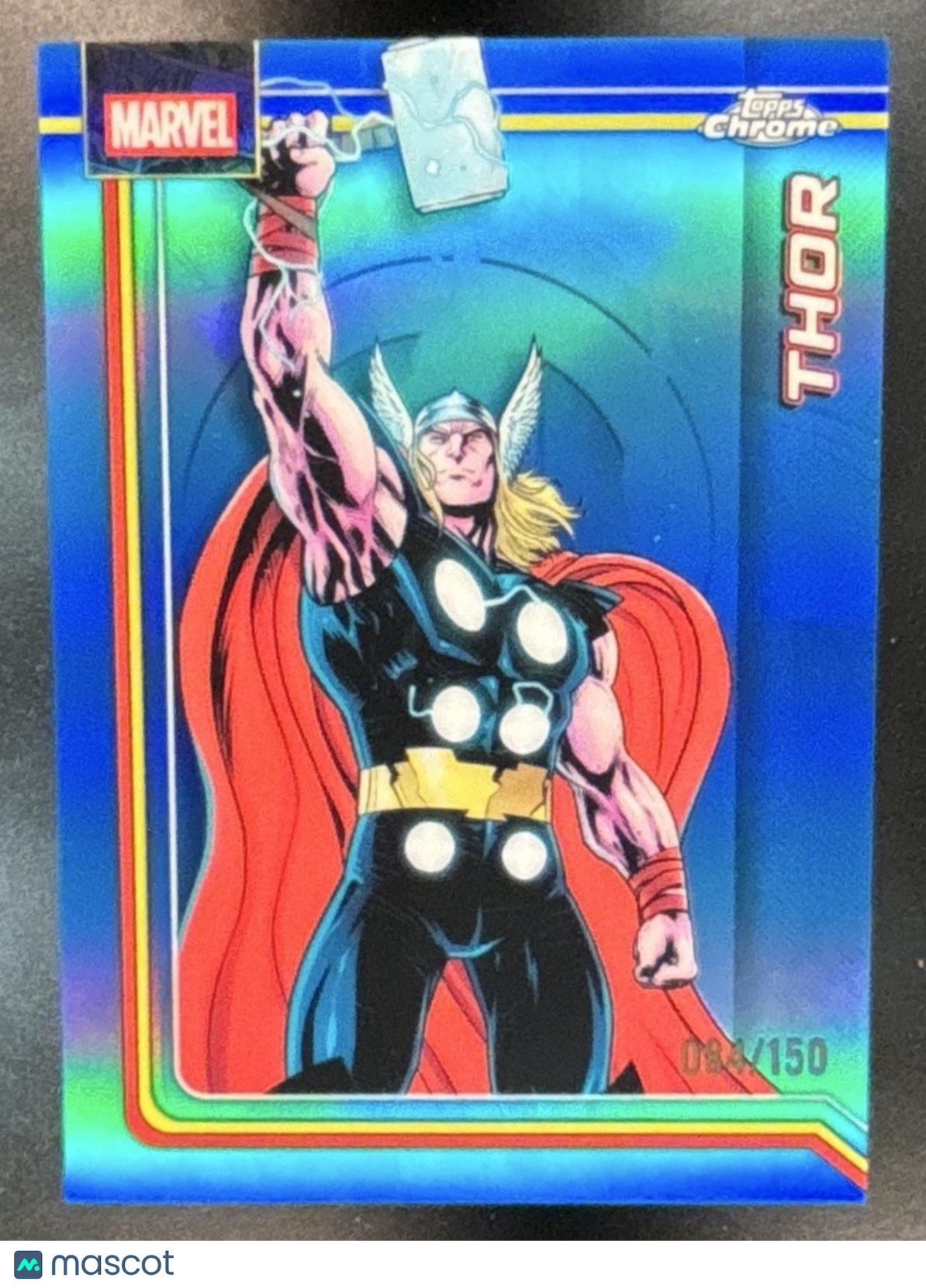 2026 Topps Chrome Marvel Comics Thor Blue Refractor /150 #177 - Non-Sports Cards