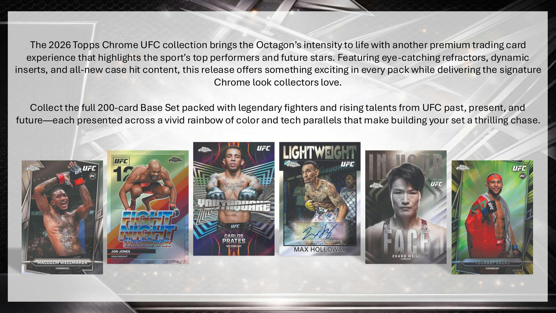 2024 Topps UFC Finest Hobby Box (2 Autos)