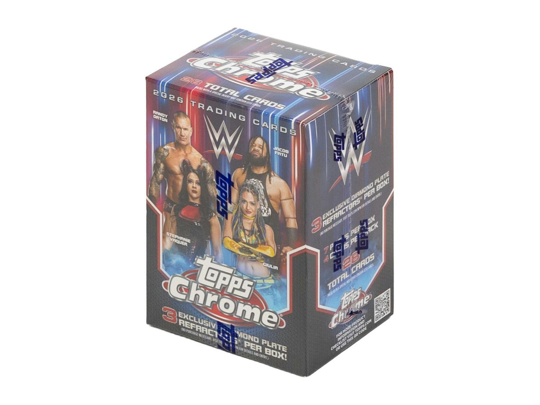 2026 Topps Chrome WWE Wrestling (Diamond Plate Refractors) - Shipped from DickandJanes - WWE Blaster