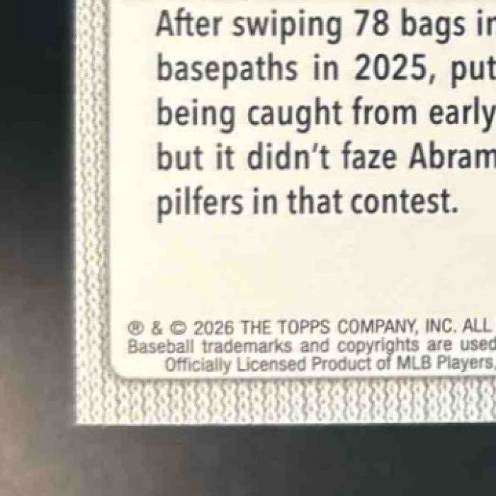 2026 Topps CJ Abrams Diamante Foil #152 Washington Nationals - Sports Cards