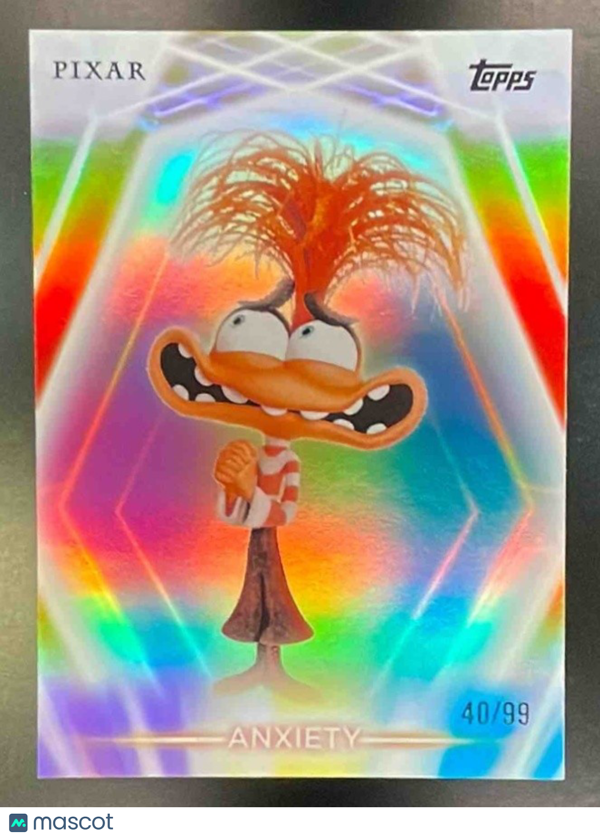 2026 Topps Disney Neon Anxiety #169 Purple/Yellow/Blue 40/99 Inside Out 2 - Non-Sports Cards