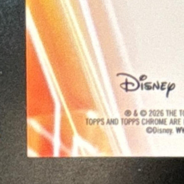2026 Topps Disney Neon Sebastian Chrome Black Speckle 10/10 The Little Mermaid - Non-Sports Cards