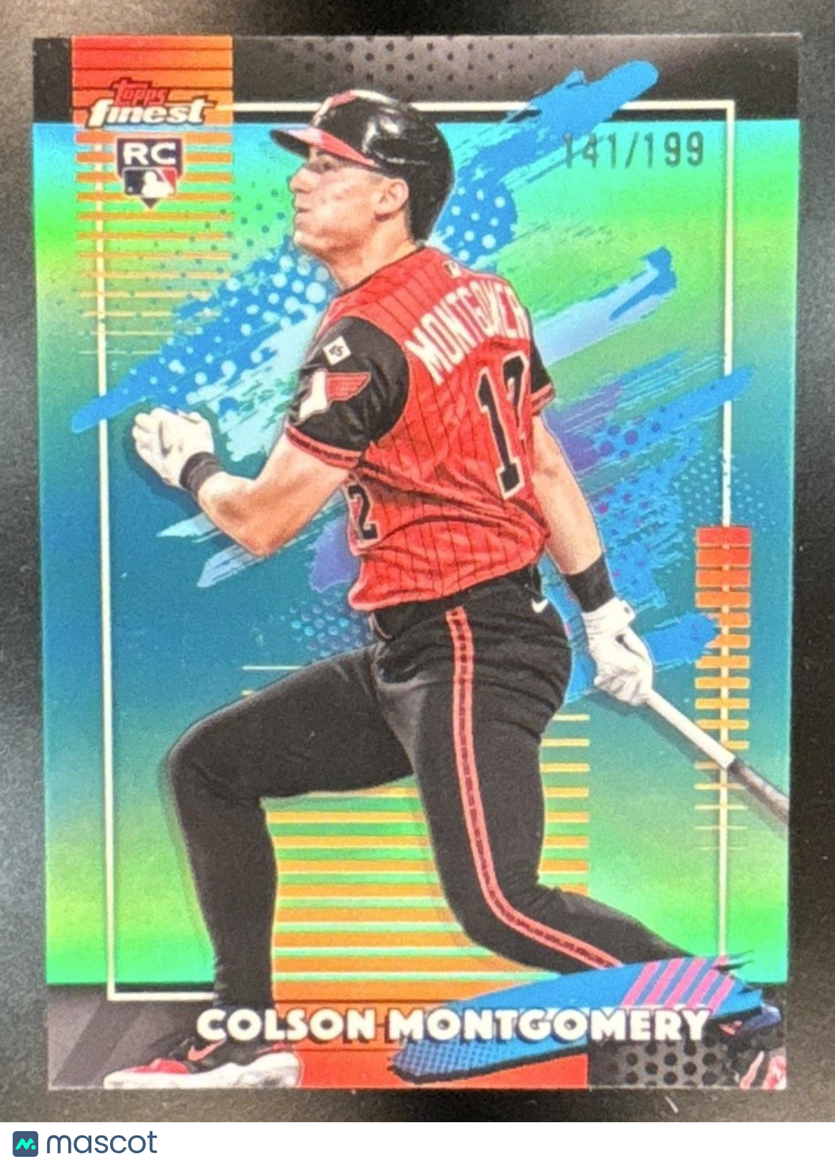 2026 Topps Finest Colson Montgomery Aqua Refractor /199 #170 RC White Sox - Sports Cards