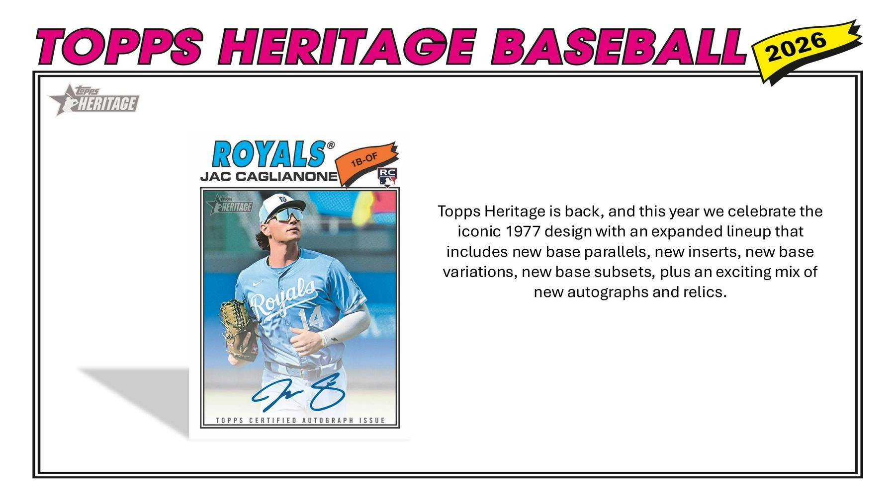 2026 Topps Heritage Baseball Blaster Box - MLB Blaster Box