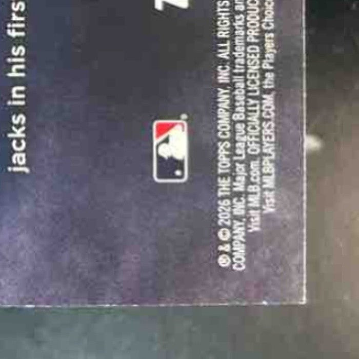 2026 Topps Jac Caglianone Home Field Advantage #HA-1 RC Kansas City Royals - Sports Cards