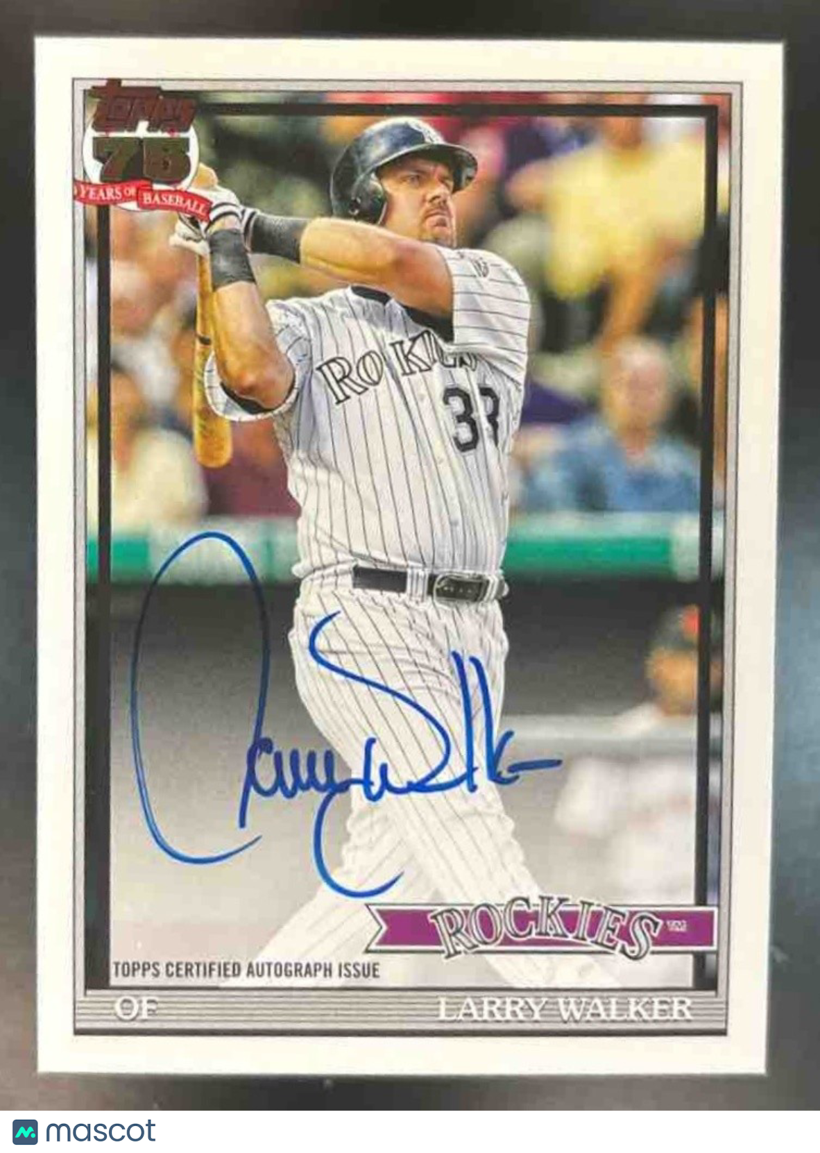 2026 Topps Larry Walker 1991 Auto #91A-LWA Colorado Rockies - Sports Cards