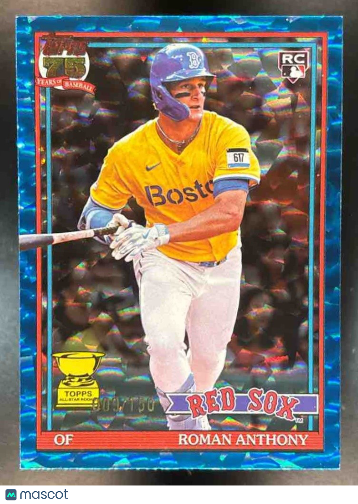 2026 Topps Roman Anthony 1991 Blue Crackleboard Foil /150 #T91-71 RC Red Sox - Sports Cards