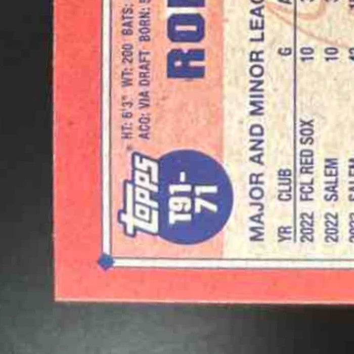 2026 Topps Roman Anthony 1991 Crackleboard Foil #T91-71 RC Boston Red Sox - Sports Cards