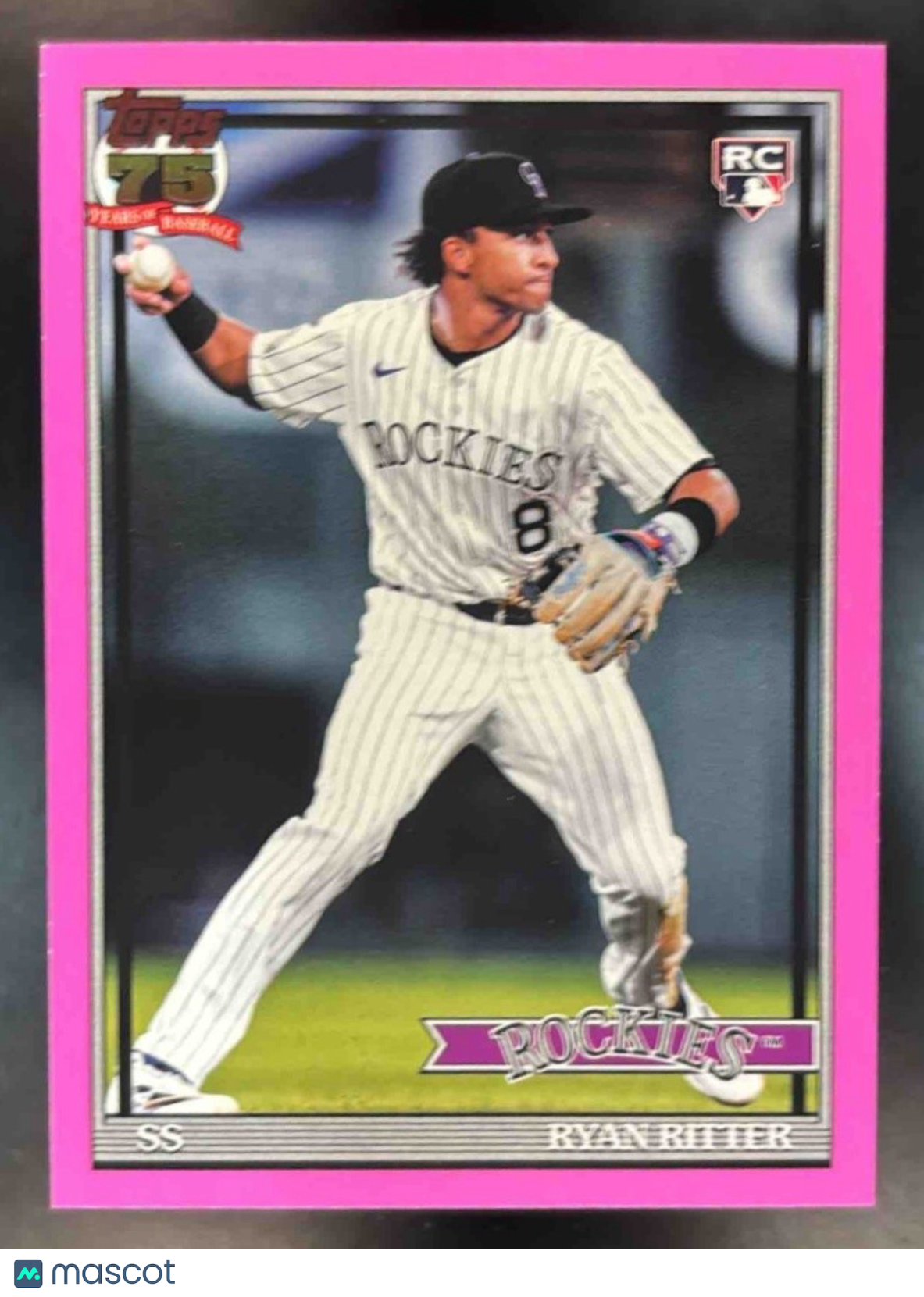 2026 Topps Ryan Ritter 1991 Pink #T91-26 RC Colorado Rockies - Sports Cards