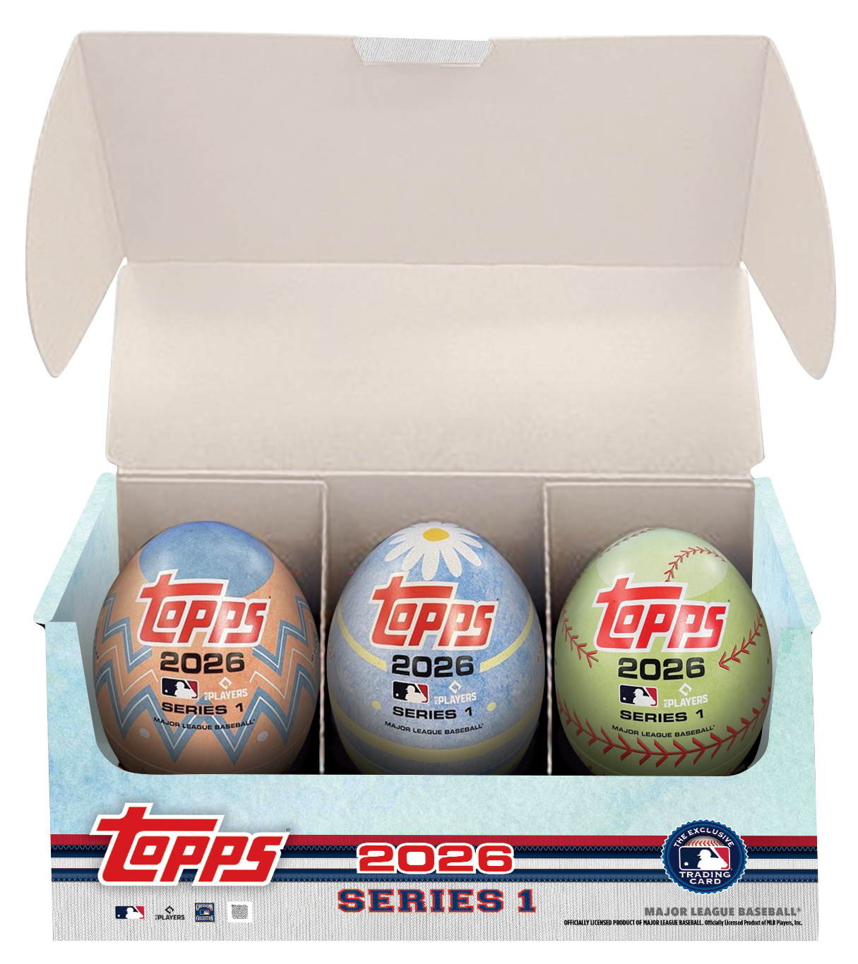 2026 Topps Series 1 Baseball Easter Egg Tin (Collect All 3 Tins) - ALL 3 EGGS (1 Each) Not Box - MLB Blaster Box