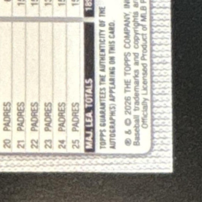 2026 Topps Series 2 Manny Machado Real One Auto Gold /50 #614 San Diego Padres - Sports Cards