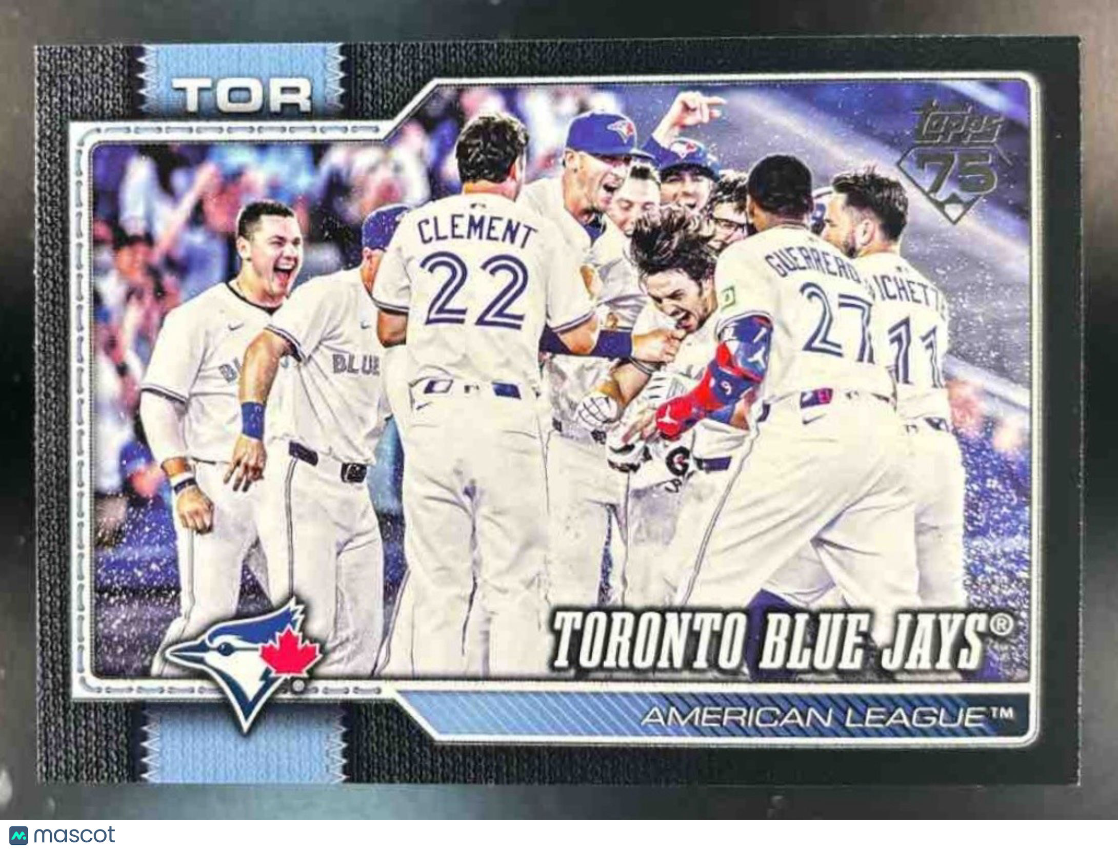 2026 Topps Toronto Blue Jays Black Border /75 #113 Team Card - Sports Cards