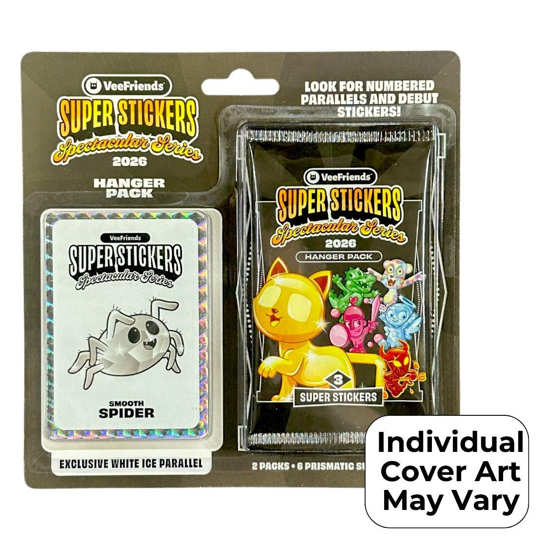 2026 VeeFriends Super Stickers Spectacular Series Hanger Pack (White Ice Parallels) Random Cover Art - Trading Cards