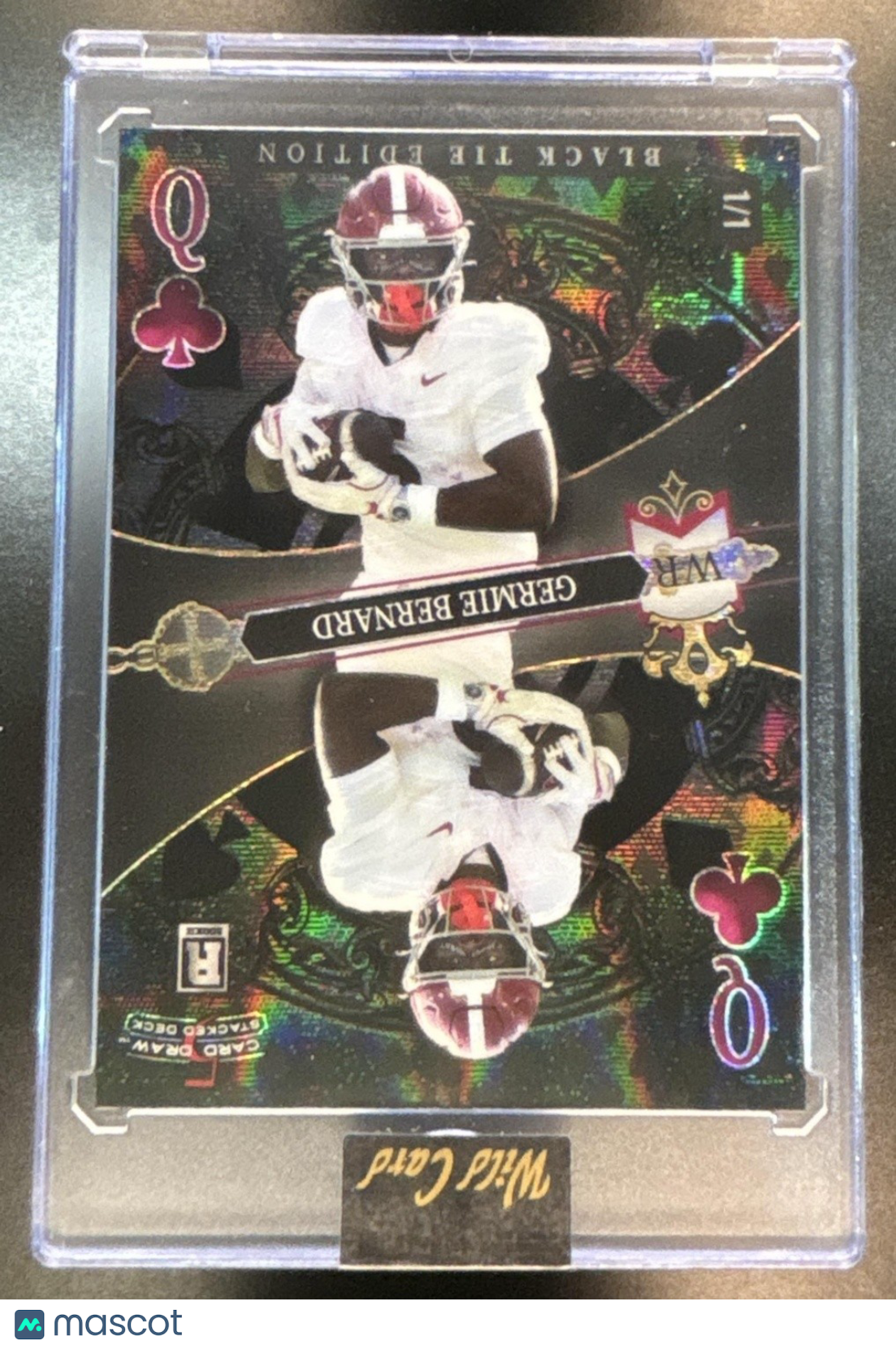 2026 Wild Card 5 Draw Stacked Deck Black Tie Edition Germie Bernard 1/1 - Sports Cards