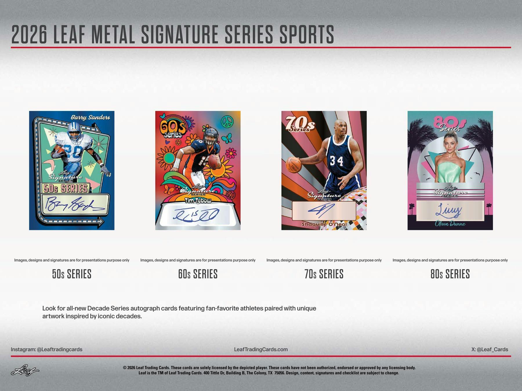 2026 Leaf Signature Series Hobby Box (3 One of One Autograph Cards) 1/1