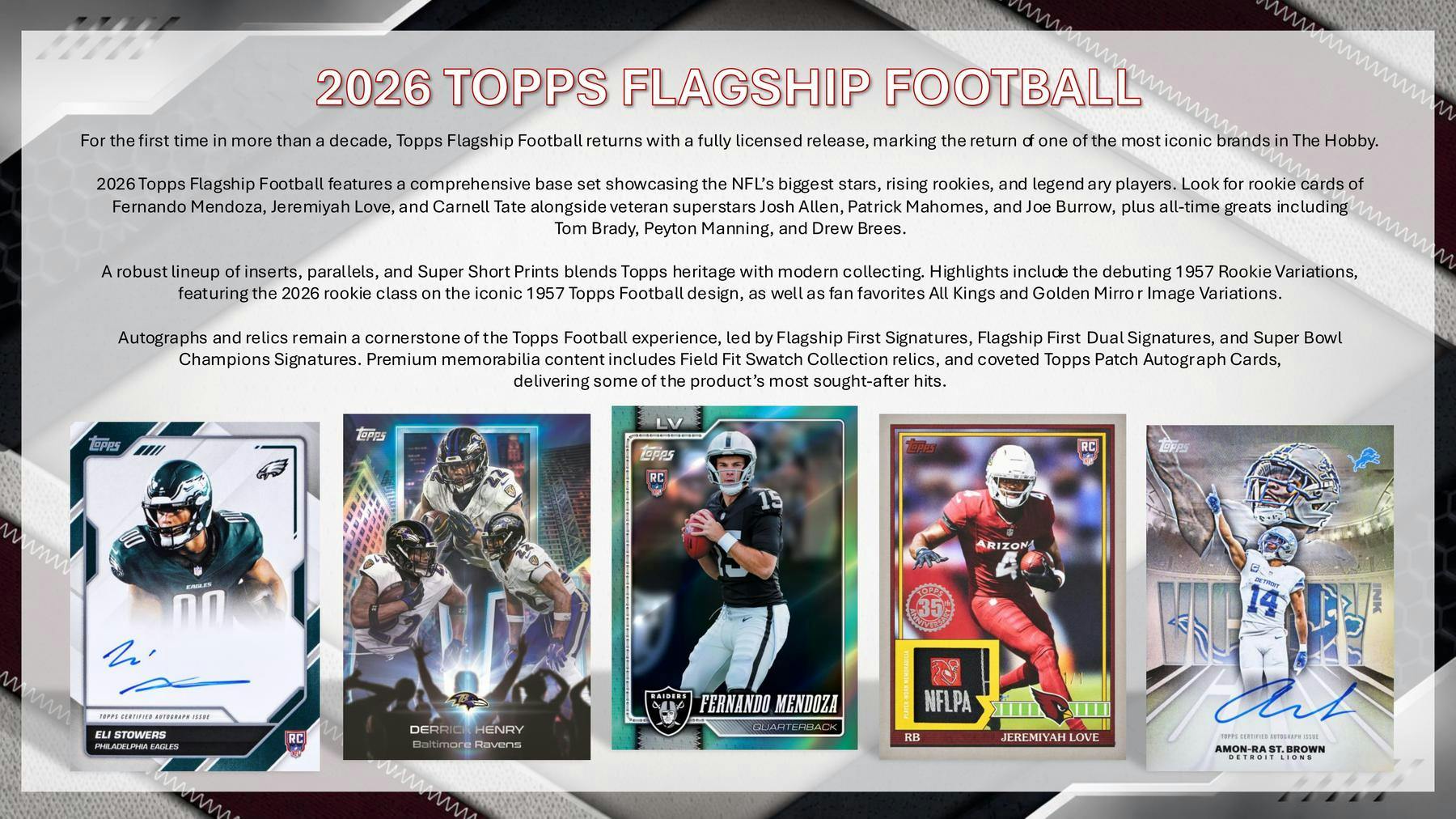 2026 Topps Football Blaster Box (Rose Gold Parallels)