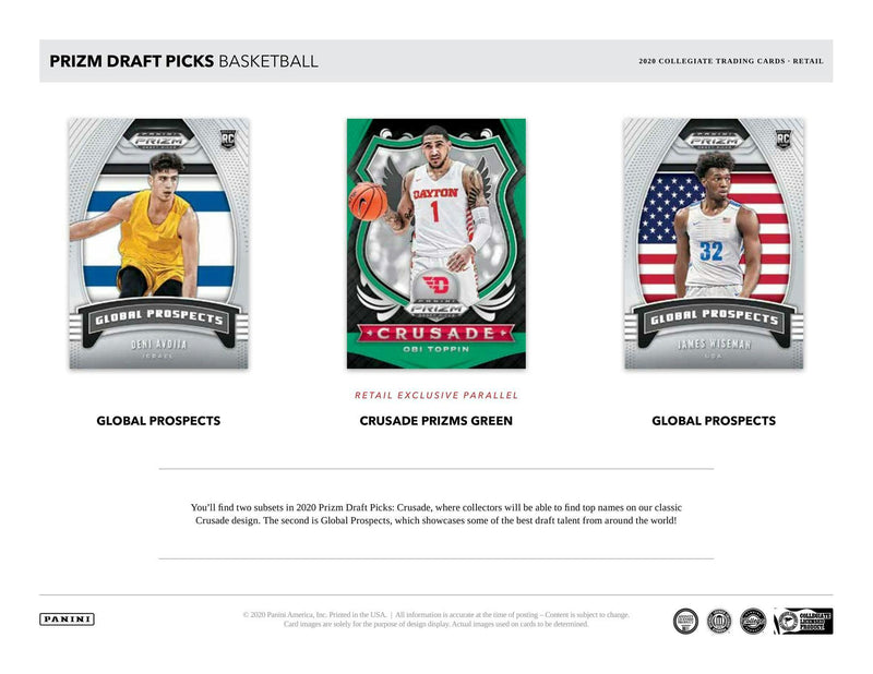 2020/21 Panini Prizm Draft Picks Basketball 7-Pack Blaster Box (Anthony Edwards RC)