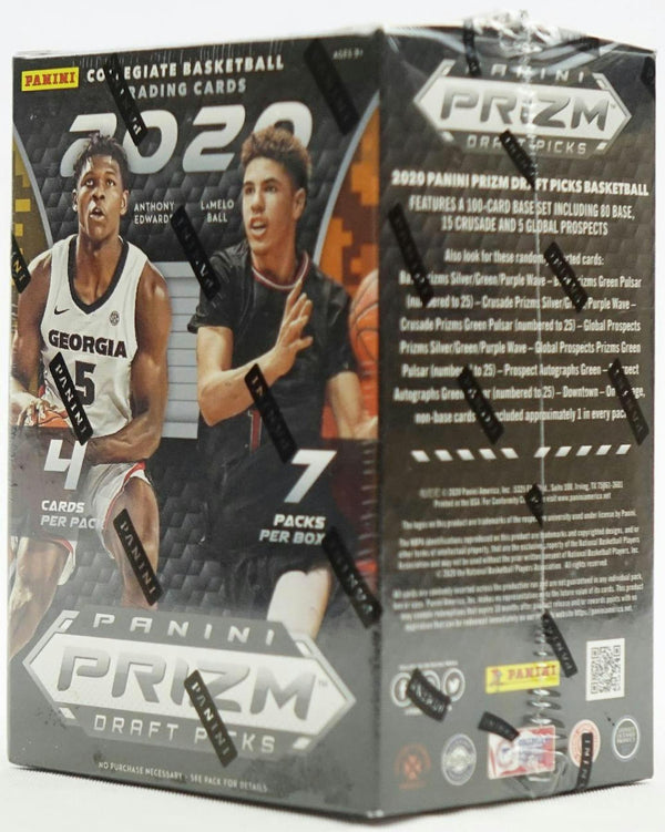 2020/21 Panini Prizm Draft Picks Basketball 7-Pack Blaster Box (Anthony Edwards RC)