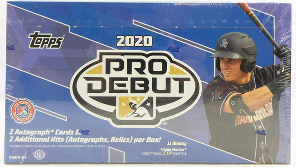 2020 Topps Pro Debut Baseball Hobby Box (4 Autos/Mems )