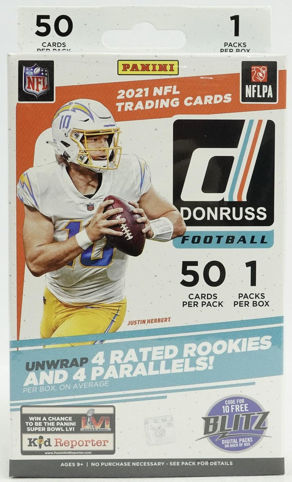 2021 Panini Donruss Football Hanger Box (Press Proof Red Parallels!) (50 Cards)
