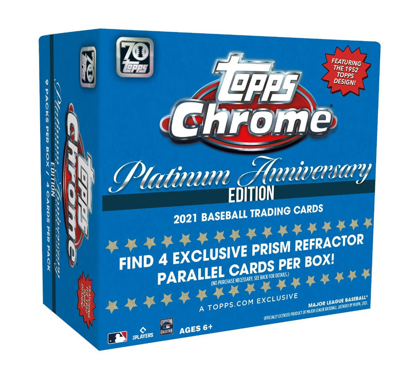 2021 Topps Chrome Platinum Anniversary - Blue Mega Box (Online Exclusive)