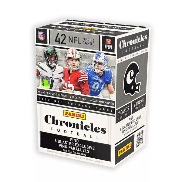 2022 Panini Chronicles Football 6-Pack Blaster Box (8 Pink Parallels)