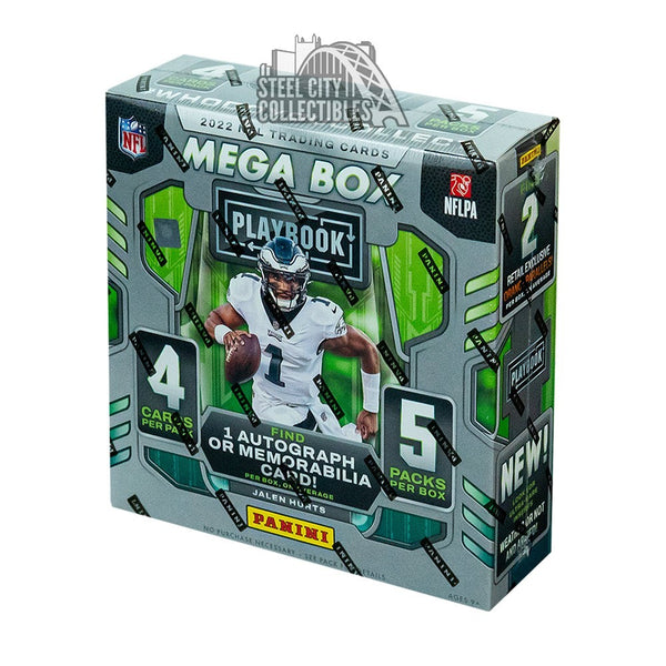 2022 Panini NFL Playbook Football Trading Card Mega Box