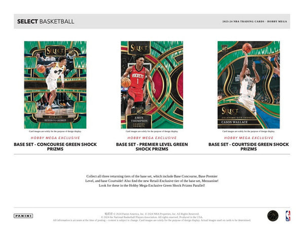 2023/24 Panini Select NBA Basketball HOBBY Exclusive MEGA Box (Green S