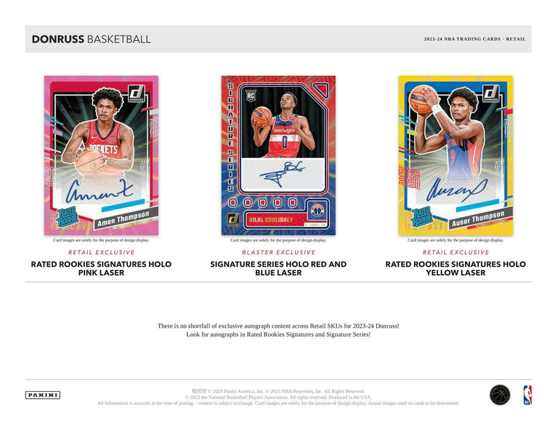 2023/24 Panini Donruss Basketball 24-Pack Retail Box (Wemby?)