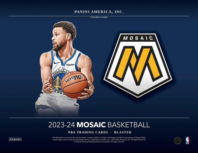 2023/24 Panini Mosaic Basketball 6 Pack Blaster Box (Four Prizms / Three Inserts Per Box)