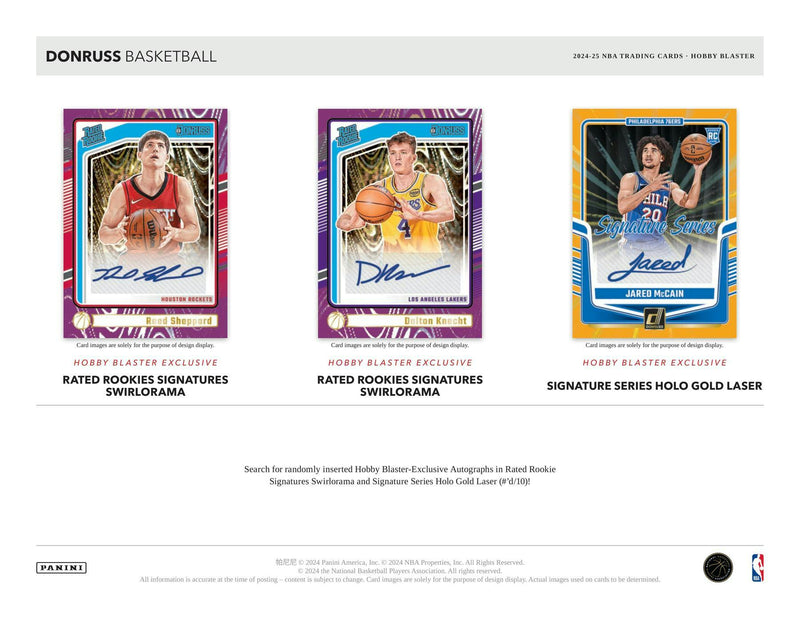 Hobby 2024/25 Panini Donruss Basketball Hobby Blaster Box (12 Inserts/Parallels)