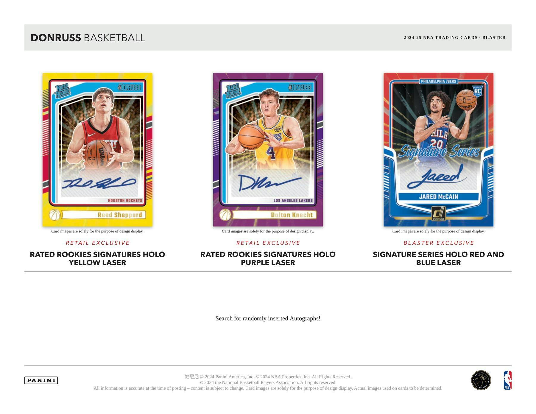 2024/25 Panini Donruss Basketball Blaster Box (12 Inserts/Parallels) Retail