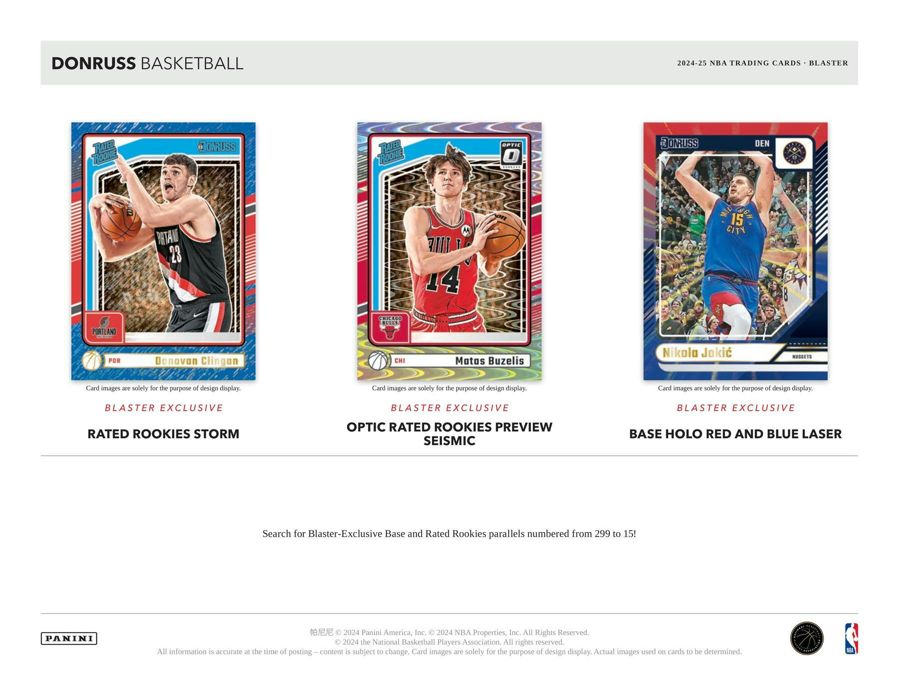 2024/25 Panini Donruss Basketball Blaster Box (12 Inserts/Parallels) Retail