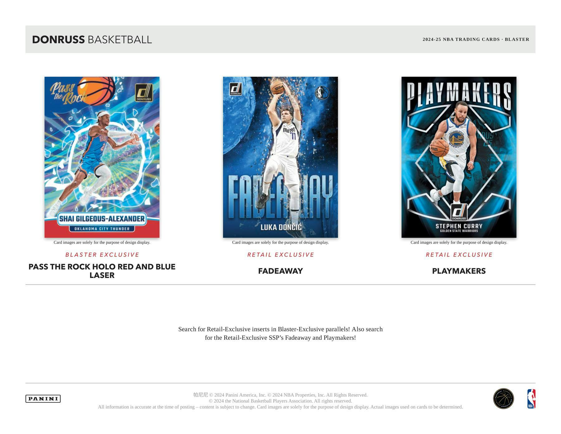 2024/25 Panini Donruss Basketball Blaster Box (12 Inserts/Parallels) Retail