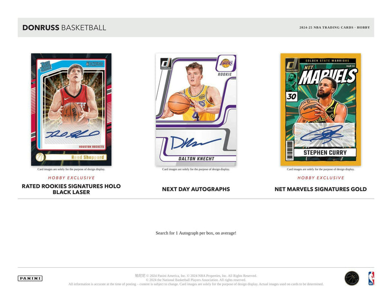 2024/25 Panini Donruss Basketball Hobby Box (1 Auto Sixty Inserts/Parallels)