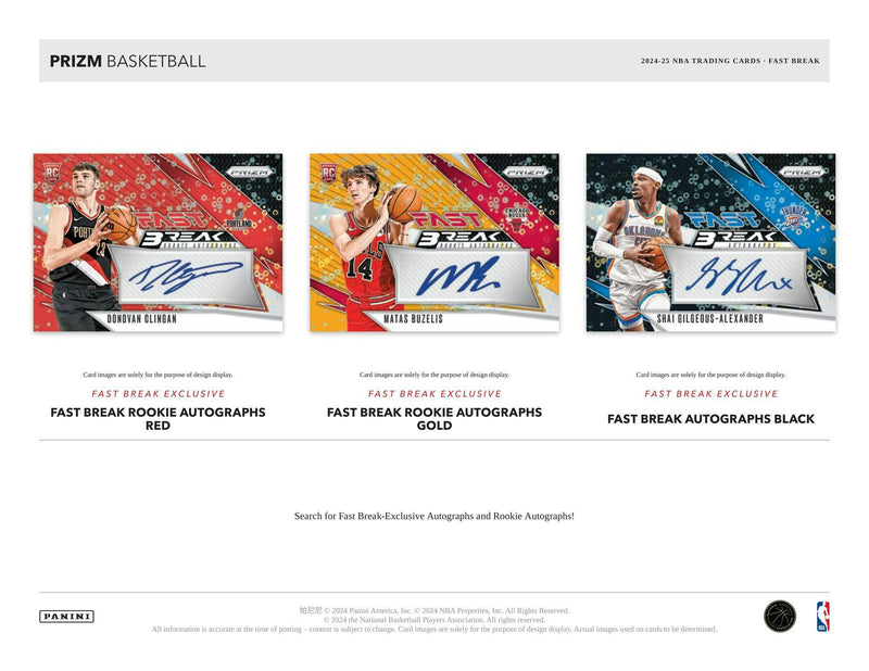 2024/25 Panini Prizm Basketball Fast Break Box (1 Auto / 12 Prizms)