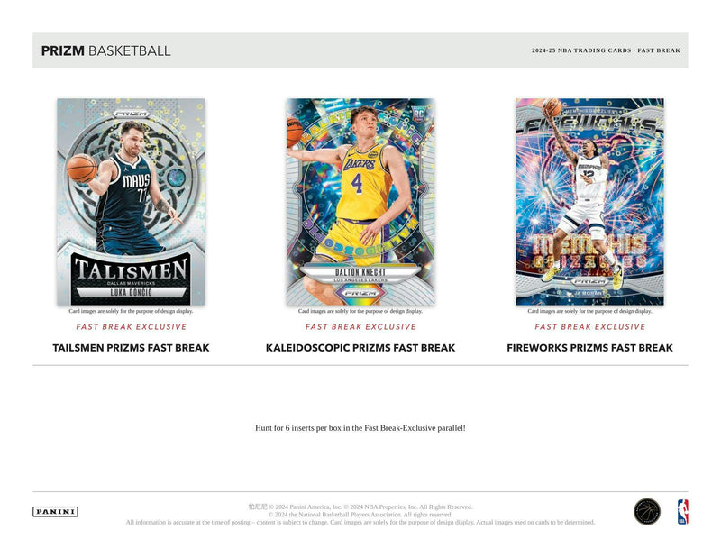 2024/25 Panini Prizm Basketball Fast Break Box (1 Auto / 12 Prizms)